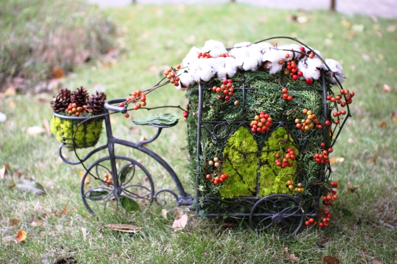 クリスマスオブジェ　自転車